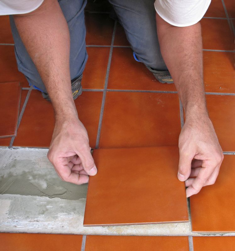 Tile Adhesive Application